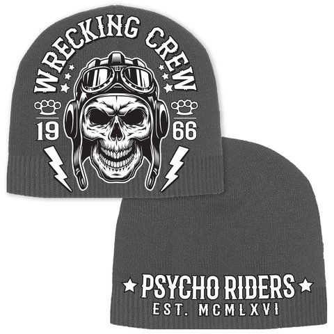 Rush Couture | Шапка WRECKING CREW BEANIE Grey мото