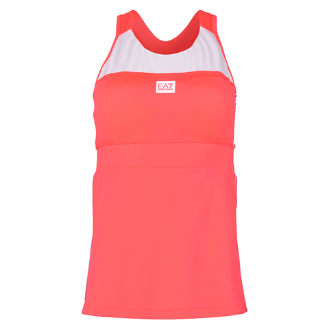 Топ теннисный EA7 Women Jersey Tank - diva pink