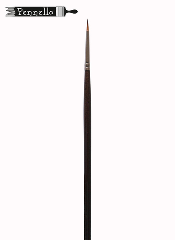 кисть Pennello DELUXE синтетика круглая №2-0 длинная ручка