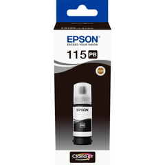 Картридж струйный Epson 115 C13T07D14A чер. фото для L8160/L8179