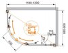 Душевой уголок Cezares ANIMA RH-2 ANIMA-W-RH-2-120/100-C-Cr-L