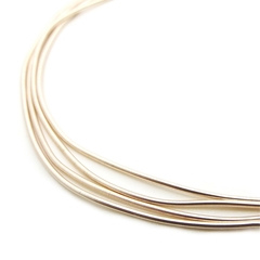 Канитель мягкая, гладкая KAN/MD, 0,7 мм глянец, розовое золото