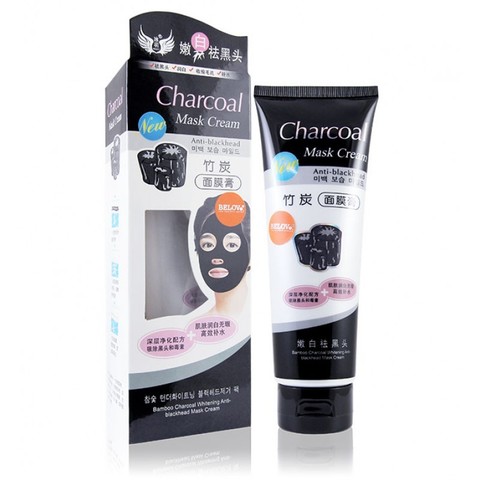 Очищающая маска-крем для лица CHARCOAL CREAM MASK с бамбуковым углем 130 мл.