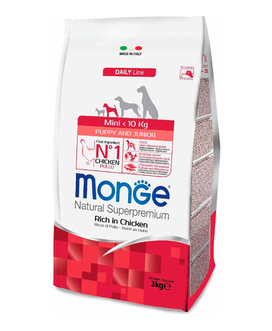 Monge Dog Mini корм для взрослых собак мелких  пород (с курицей) 3 кг