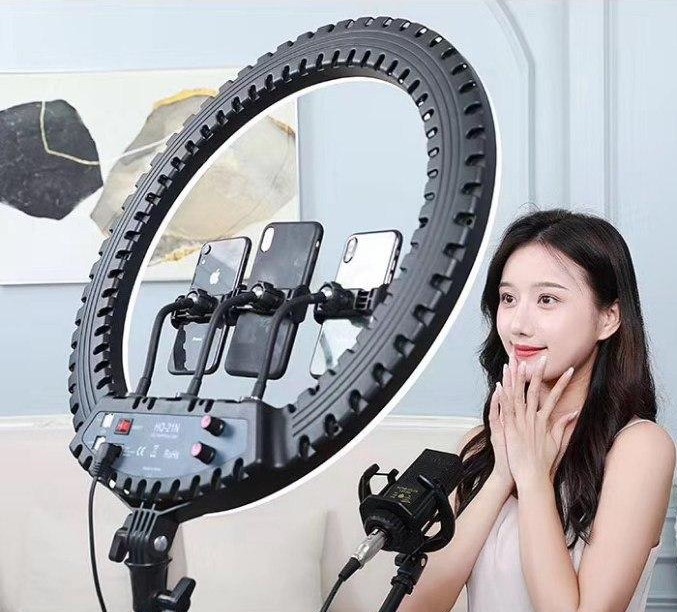 Кольцевая светодиодная LED лампа HQ-21N Ring Light диаметром 54 СМ