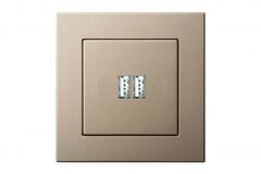 Розетка USB Двойная для Зарядки УМНАЯ 5V(3,4А) Шампань LIREGUS EPSILON