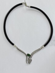Кобра (серебряное колье)