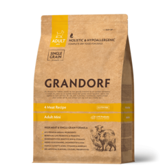Grandorf Dog Mini корм сухой для собак 4 вида мяса