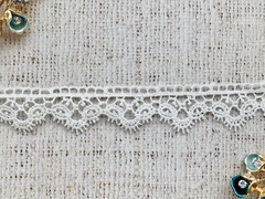 Кружево плетёное, ш. 2,5 см, молочный