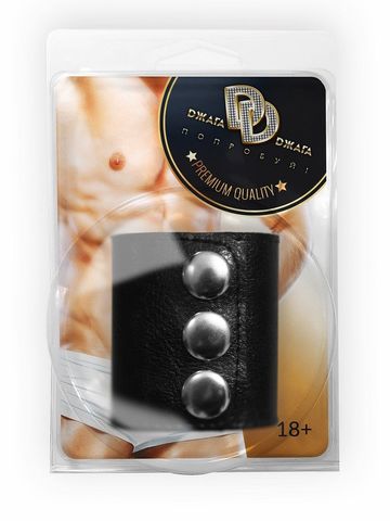 Широкое лассо-утяжка на пенис с металлическими кнопками - Джага-Джага BDSM 901-03 BX DD
