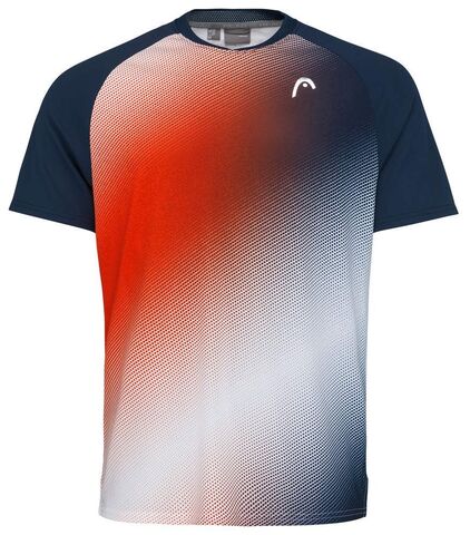 Теннисная футболка мужская Head Performance T-Shirt M - print perf m/tangerine