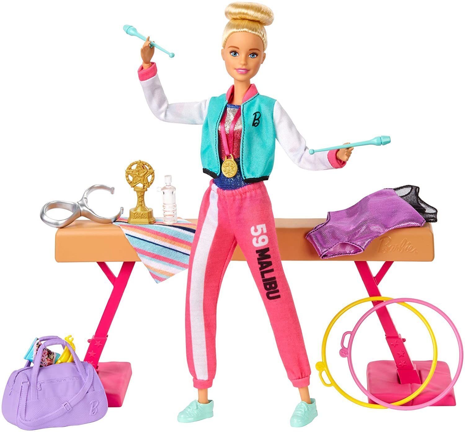 Кукла Барби Игровой набор Barbie Гимнастка GJM72 купить в Москве | Доставка  по России.