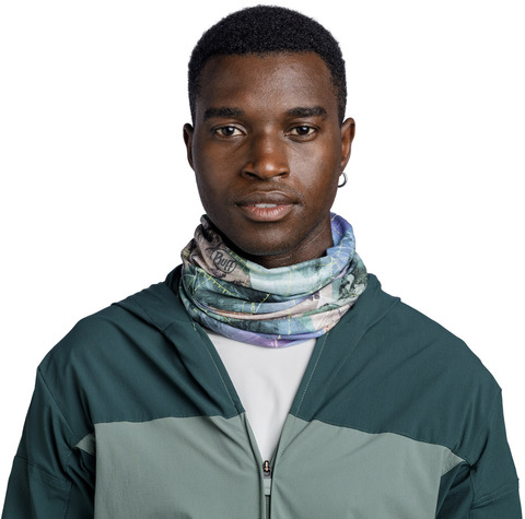 Картинка бандана-труба Buff CoolNet Campast Green - 4