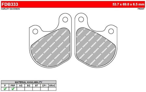 FDB333P Тормозные колодки дисковые MOTO, блистер 2 шт