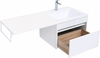 Aquanet 239213 Тумба c раковиной Токио 120 R подвесная 1 ящик цвет белый глянец (239213)