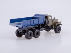 KRAZ-255B 6x6 dump truck khaki-blue 1:43 AutoHistory