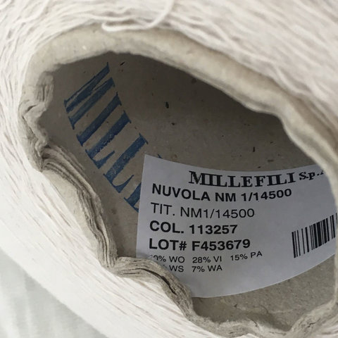 Смесовка с кашемиром (10%) и ангорой (7%) MILLEFILI NUVOLA 1/1450 крем-брюле