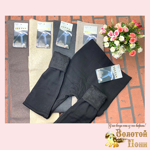 Лосины хл/начёс подр/женс (42-60) 250910-TR2036