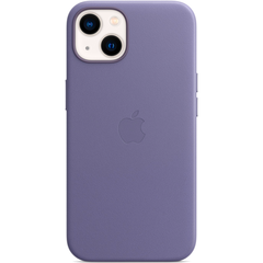 Кожаный чехол с поддержкой MagSafe Apple Leather Case для iPhone 13, Wisteria (Сиреневая глициния)