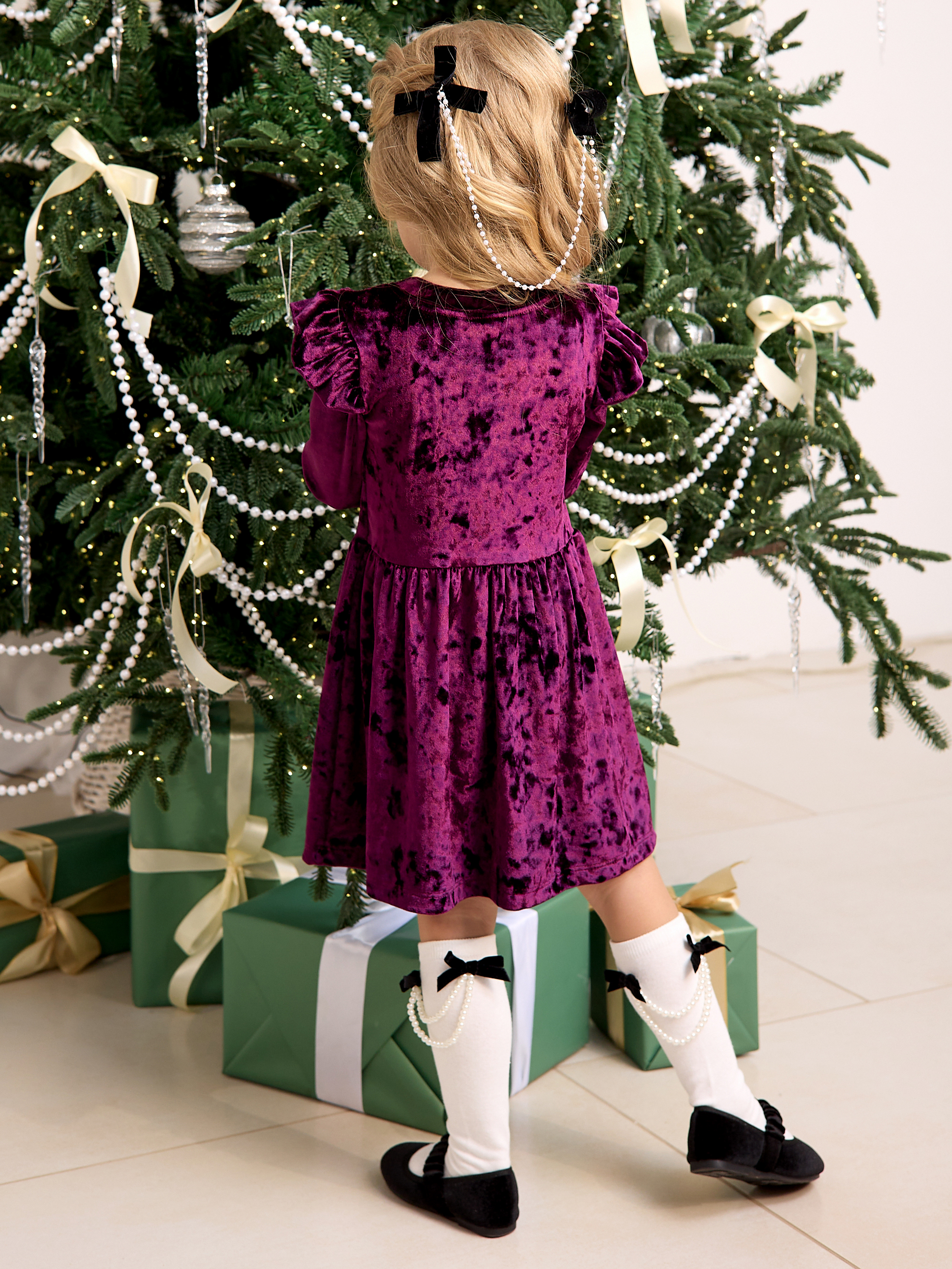 Платье Фея бархат слива