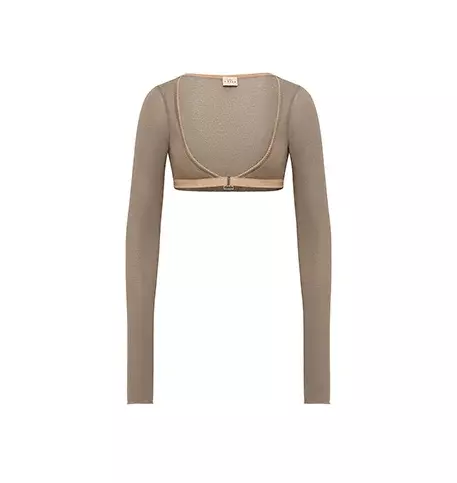 Болеро вторая кожа М, Серо-Бежевое