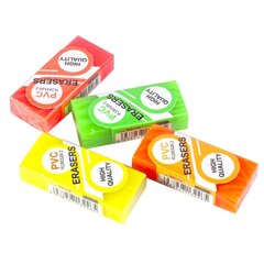 
          Ластик Yalong, синтетический каучук, "Candy color", прямоугольный, ПВХ, цвет ассорти, 44х20х10 мм, картонная упаковка