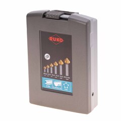 Набор зенковок 90° 6,3-20,5мм DIN335C 3z HSS TiN 6шт Ruko 102152TRO