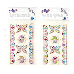 
          Наклейки-стразы Alingar, акриловые, "Бабочки с узорами", пакет с европодвесом