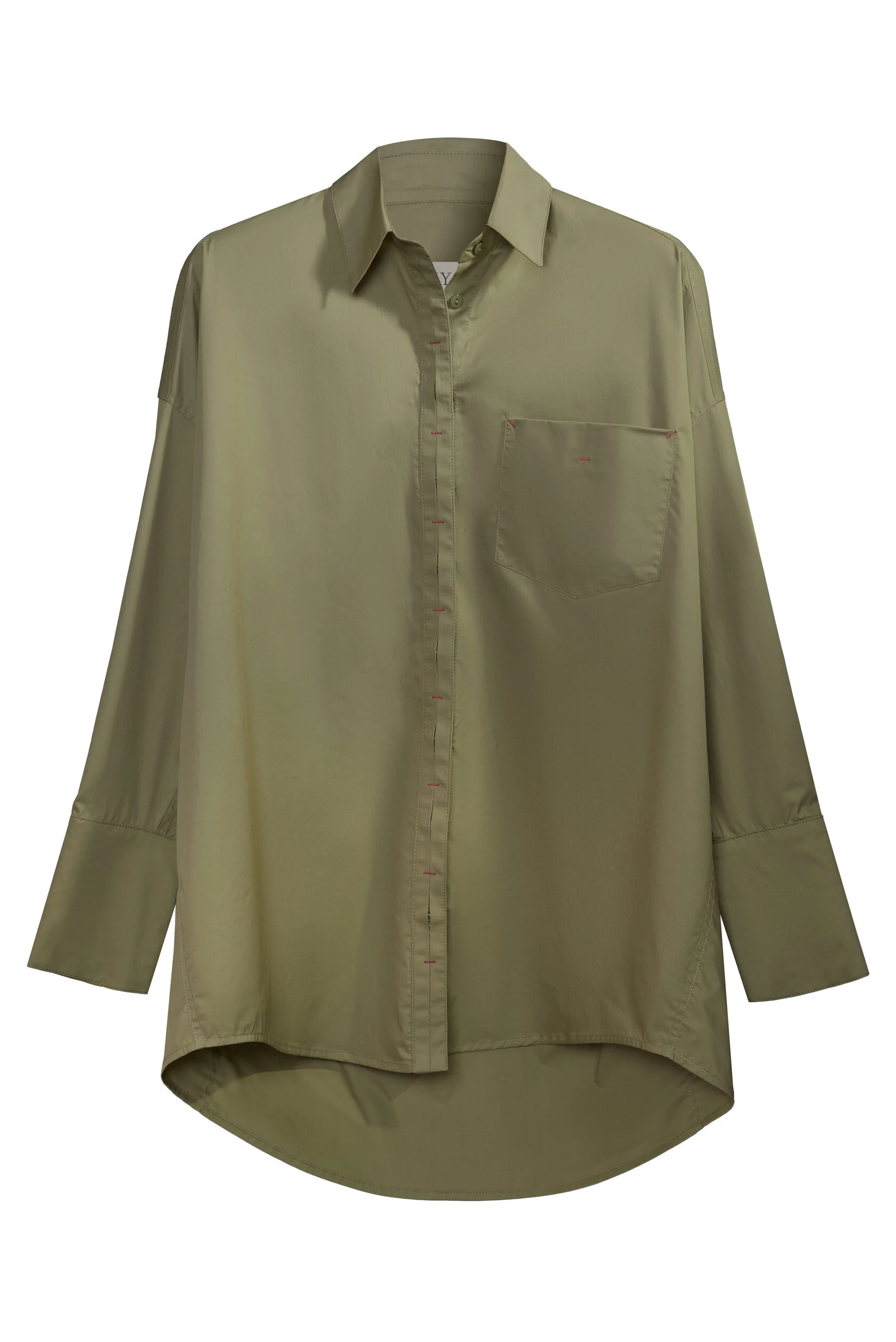 Рубашка хлопковая олива