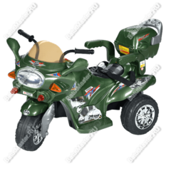 Детский трехколесный электромотоцикл "MalinaBay HT-99631" зеленый