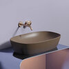 Ceramica Nova Element CN6049MDB Умывальник чаша накладная овальная, 60x38, цвет: темно-коричневый матовый
