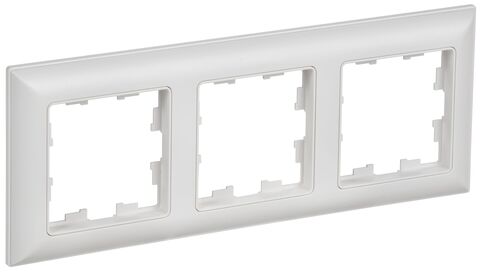 BRITE Рамка 3-мест. РУ-3-БрАБ а/б/бел. IEK