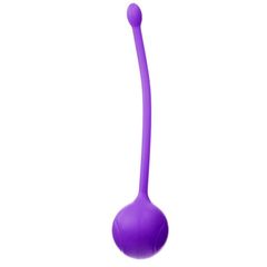 Фиолетовый металлический шарик с хвостиком в силиконовой оболочке - 