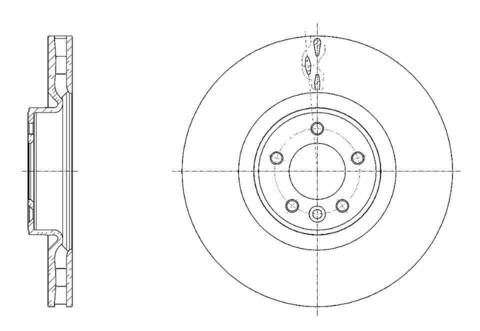 Диск тормозной вентилируемый G-brake  GR-21154