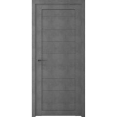 Купить Межкомнатная дверь экошпон Мюнхен бетон темный глухая