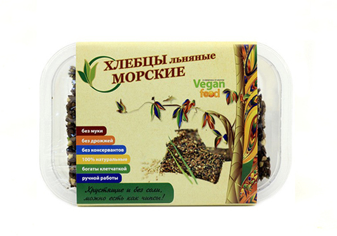 Хлебцы льняные морские, 100г