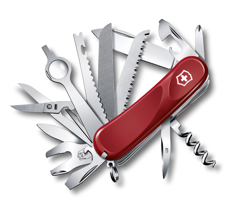 Нож складной Victorinox Evolution 28, 85 mm, 23 функции, красный