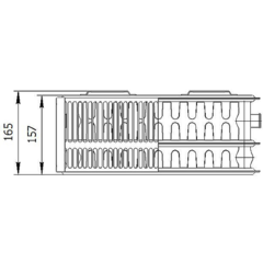 Радиатор стальной панельный AXIS 33 500 x 2000 Classic