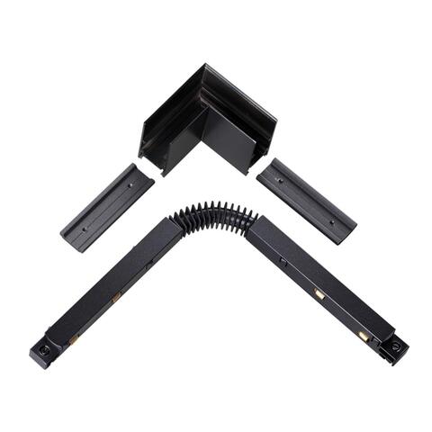 135122 SHINO NT21 033 черный Соединитель с токопроводом для шинопровода L-образный IP20 48V FLUM