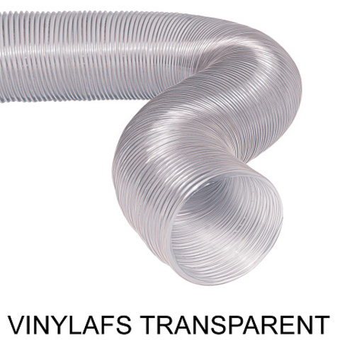 Воздуховод гибкий неизолирированный Ровен VINYLAFS TRANSPARENT 127мм х 10м виниловый