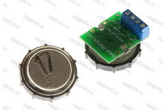 Кнопка (кнопочный модуль) ВКЛ13А-2-4П "17 этаж", круглая, красная подсветка, с кодом Брайля