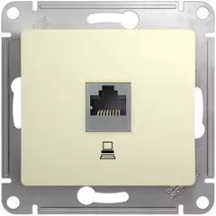 РОЗЕТКА  компьютерная RJ45 кат.5E,БЕЖЕВЫЙ  GSL000281K