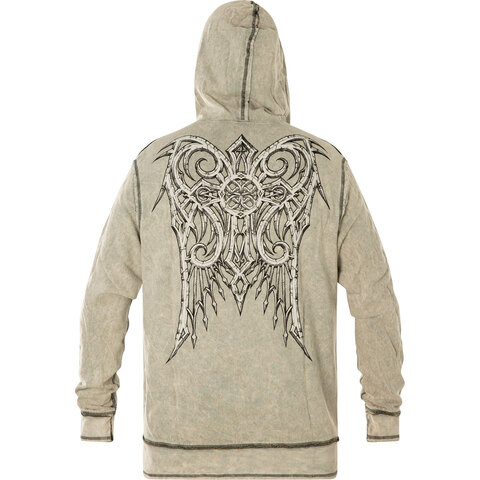 Affliction | Худи мужское Impulse Zip Hood A25276 сзади
