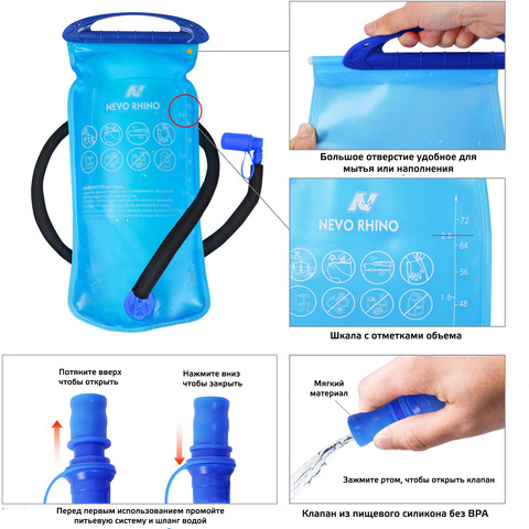 Картинка рюкзак туристический Nevo Rhino 9119-NW Dark Blue - 8