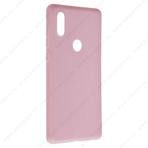Накладка силиконовая Soft Touch ультра-тонкая для Xiaomi Mi Mix 2S розовый