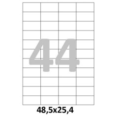 Этикетки самокл. ProMEGA Label BASIC 48,5х25,4 мм 44 шт. на лист.А4 100л