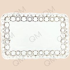 Салфетка бумажная ажурная 180*300 мм (прямоугольная) (250шт/упак)