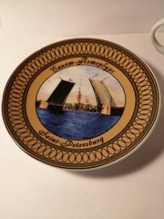 Чайная пара с видами Петербурга