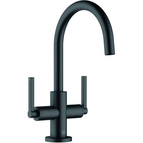 Kludi Nova Fonte Puristic 201183915 Смеситель для раковины Черный матовый 290719