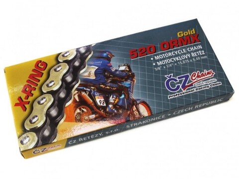 Цепь для мотоцикла CZ Chains 520 ORMX Gold - 120 (Active-Ring)